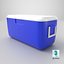 3D Cooler Box PBR model