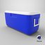 3D Cooler Box PBR model