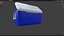 3D Cooler Box PBR model
