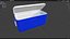 3D Cooler Box PBR model