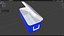 3D Cooler Box PBR model