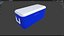 3D Cooler Box PBR model