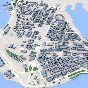 3D Abidjan City Cote dIvoire model