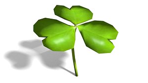 3d model shamrock clover