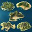 realistic tropical island 3D