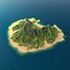 realistic tropical island 3D