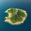 realistic tropical island 3D