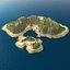 realistic tropical island 3D
