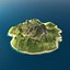 realistic tropical island 3D