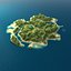 realistic tropical island 3D