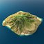 realistic tropical island 3D