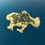 realistic tropical island 3D