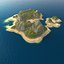 realistic tropical island 3D