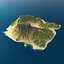 realistic tropical island 3D