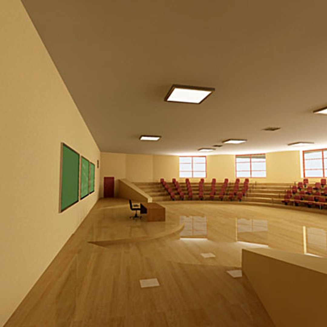 3d interior auditorium model