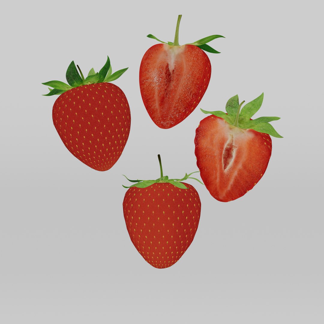 Strawberry 3D model https://p.turbosquid.com/ts-thumb/tK/ISqnxb/LU/strawberrydiffuse_01/jpg/1649528019/1920x1080/fit_q87/c8f92994bb46d55e6a2b1c659d6757c478c771db/strawberrydiffuse_01.jpg