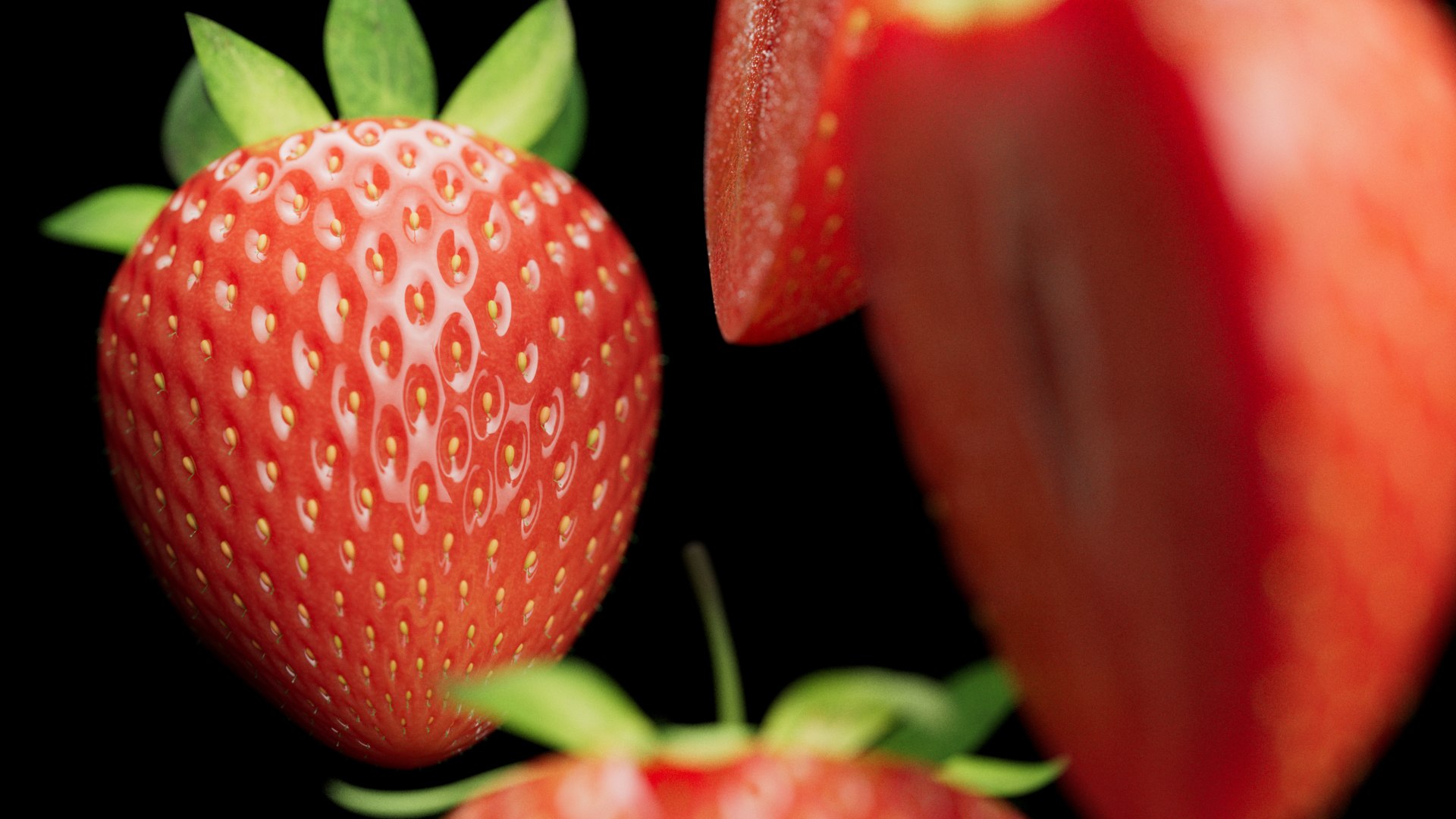 Strawberry 3D model https://p.turbosquid.com/ts-thumb/tK/ISqnxb/u6/strawberrystyleframe03/jpg/1648336775/1920x1080/fit_q87/a7481fa4e581574ee46330f805024397e347a6ea/strawberrystyleframe03.jpg