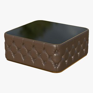 3D model Realistic Chesterfield Leather Coffee Table