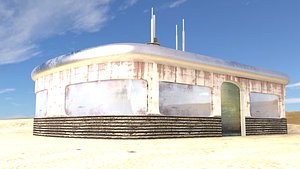 scifi building obj