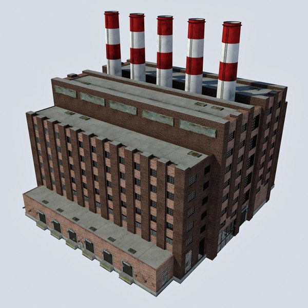 - industrial power plant 3d model