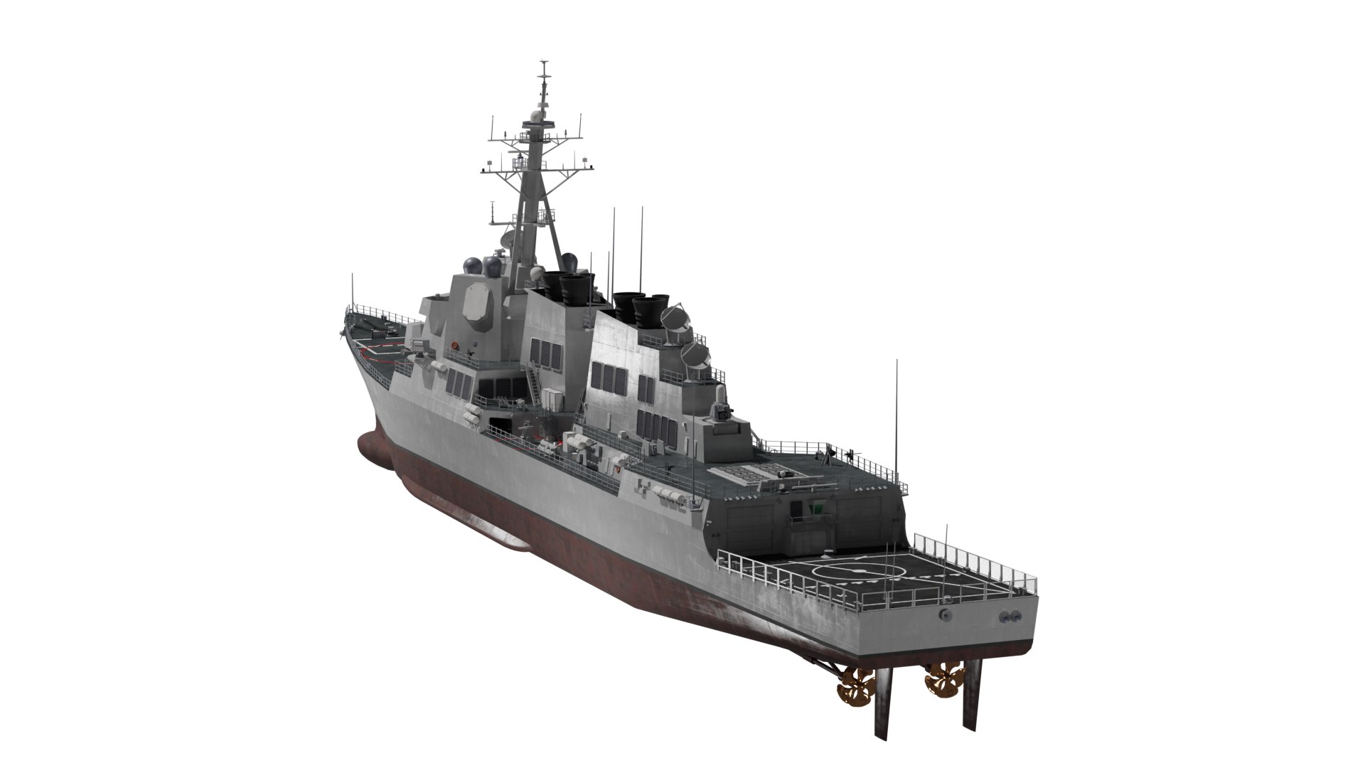 3D USS Winston S Churchill Arleigh Burke Flight IIA - TurboSquid 2205341