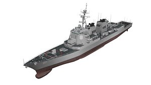 3D USS Winston S Churchill  Arleigh Burke Flight IIA