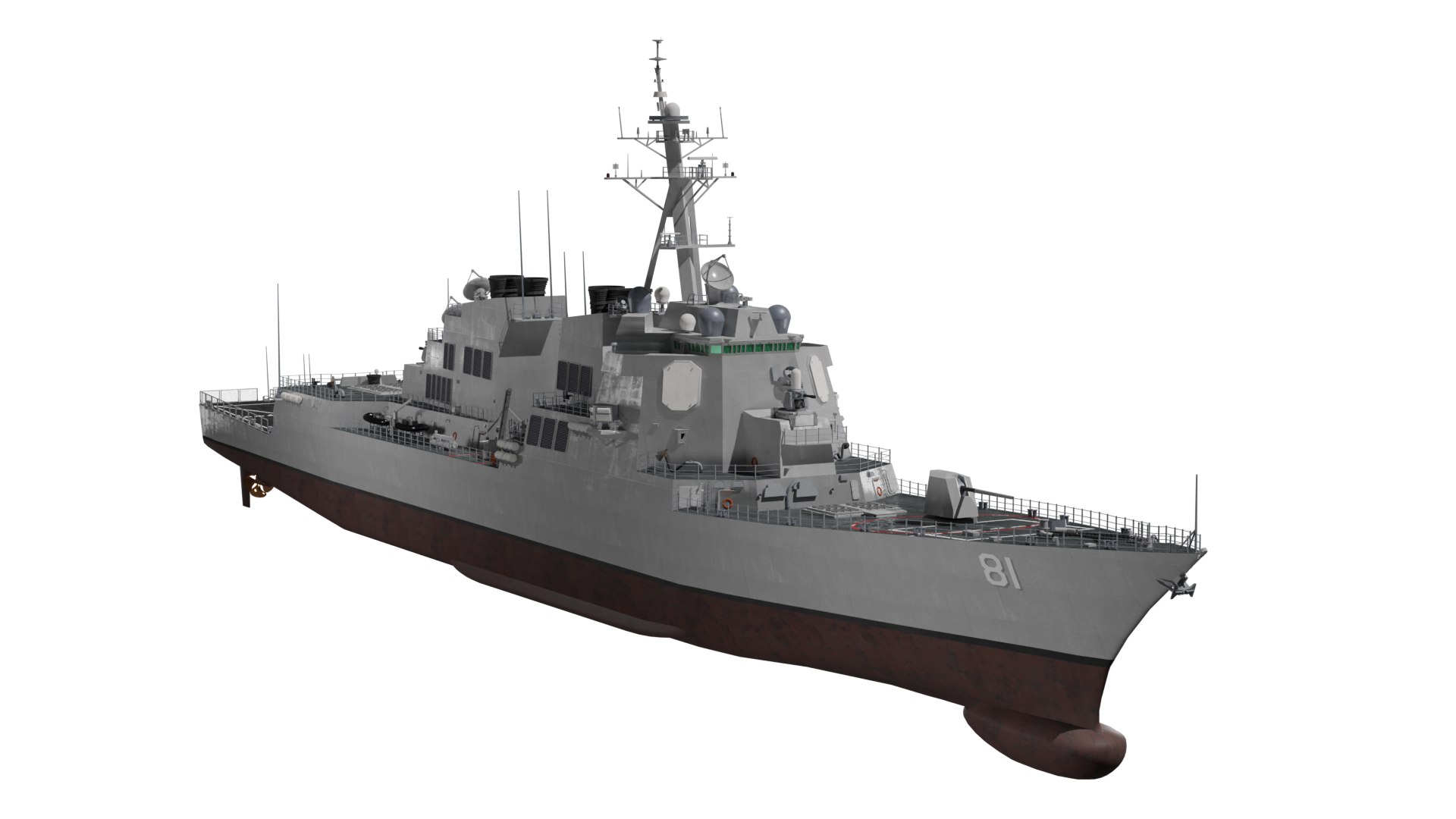 3D USS Winston S Churchill Arleigh Burke Flight IIA - TurboSquid 2205341