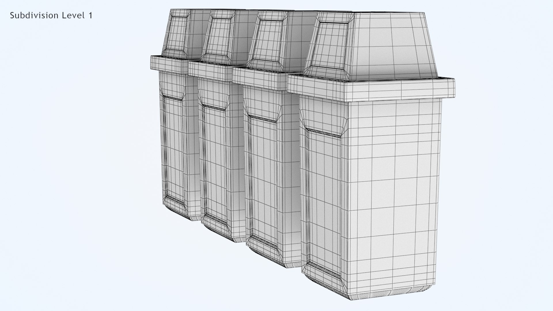 hooded recycle bins 3D model https://p.turbosquid.com/ts-thumb/tK/cXWnE1/rURSPy8F/trashcan_wire0005/jpg/1573363953/1920x1080/fit_q87/11196d66ae5ece3ba603abc2c0ec4de550ea3a67/trashcan_wire0005.jpg