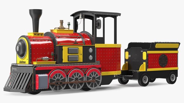 modelo 3d Locomotora Infantil Mini Express - TurboSquid 2060352
