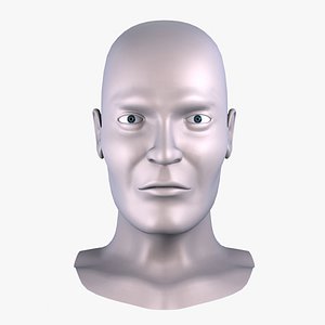 male head sculpting 3d model