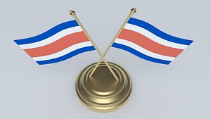 Flag of Costa Rica 3D Model 3D model