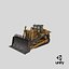 3D model Bulldozer PBR