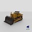 3D model Bulldozer PBR