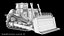 3D model Bulldozer PBR