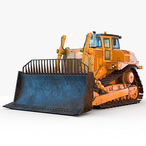 3D model Bulldozer PBR