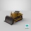 3D model Bulldozer PBR