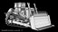 3D model Bulldozer PBR