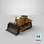 3D model Bulldozer PBR