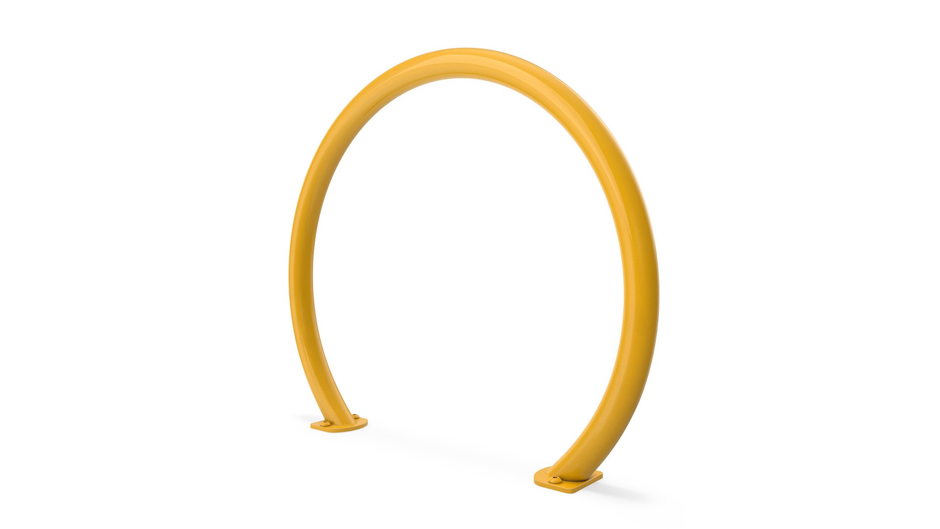 Street Bicycle Parking Yellow 3D model preview