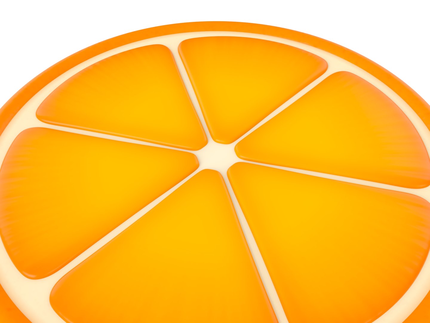 3D Model Half Orange - TurboSquid 2254589