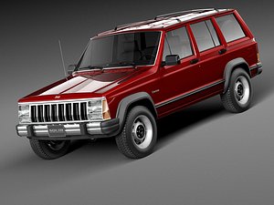 jeep cherokee 1984 1996 3d max