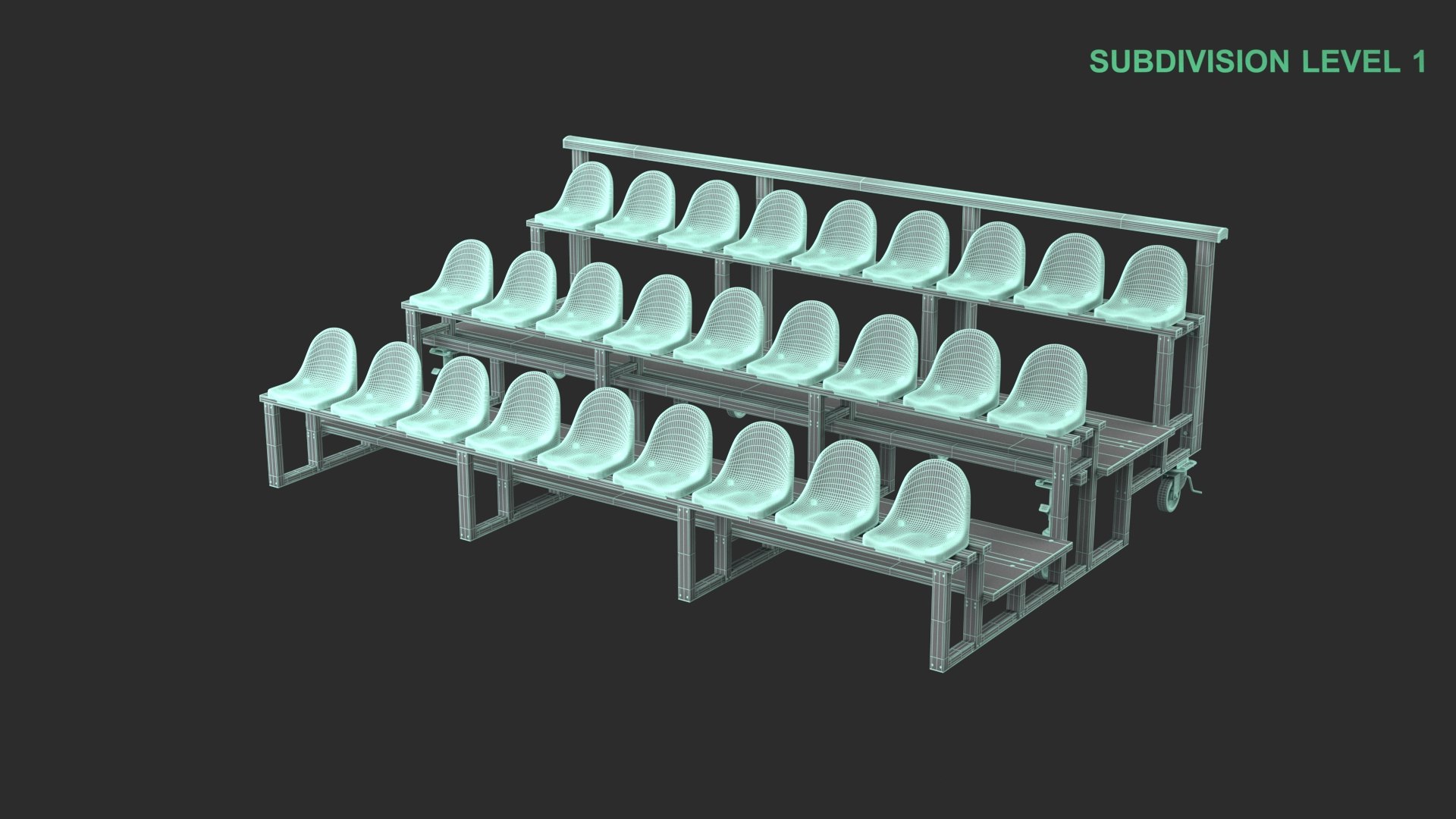 Bleachers 3D https://p.turbosquid.com/ts-thumb/tL/4X6NV9/9w/wireframe_0004/jpg/1733815125/1920x1080/fit_q87/76d226225525c7887fc5ffc19e4bdd60f9bf8dde/wireframe_0004.jpg