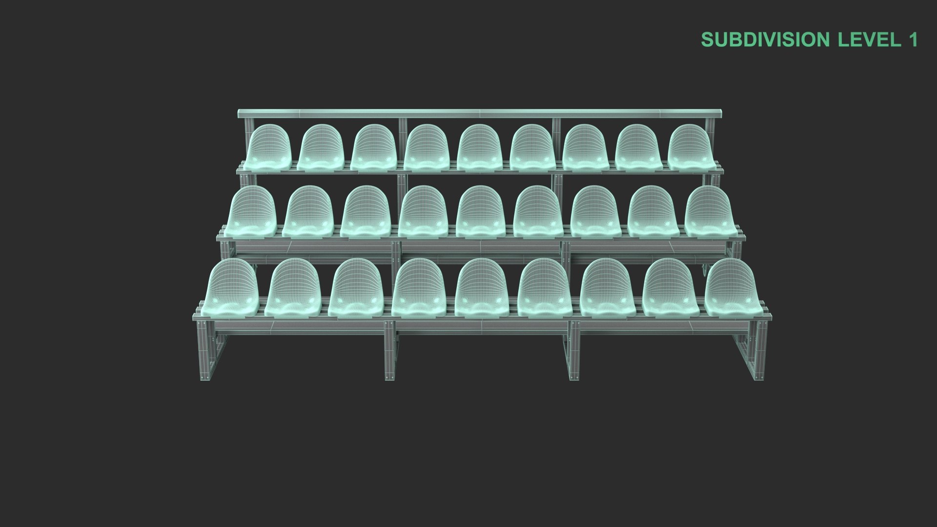 Bleachers 3D https://p.turbosquid.com/ts-thumb/tL/4X6NV9/Mt/wireframe_0005/jpg/1733815125/1920x1080/fit_q87/e6048af582350e97282156a518af3c52853deefe/wireframe_0005.jpg