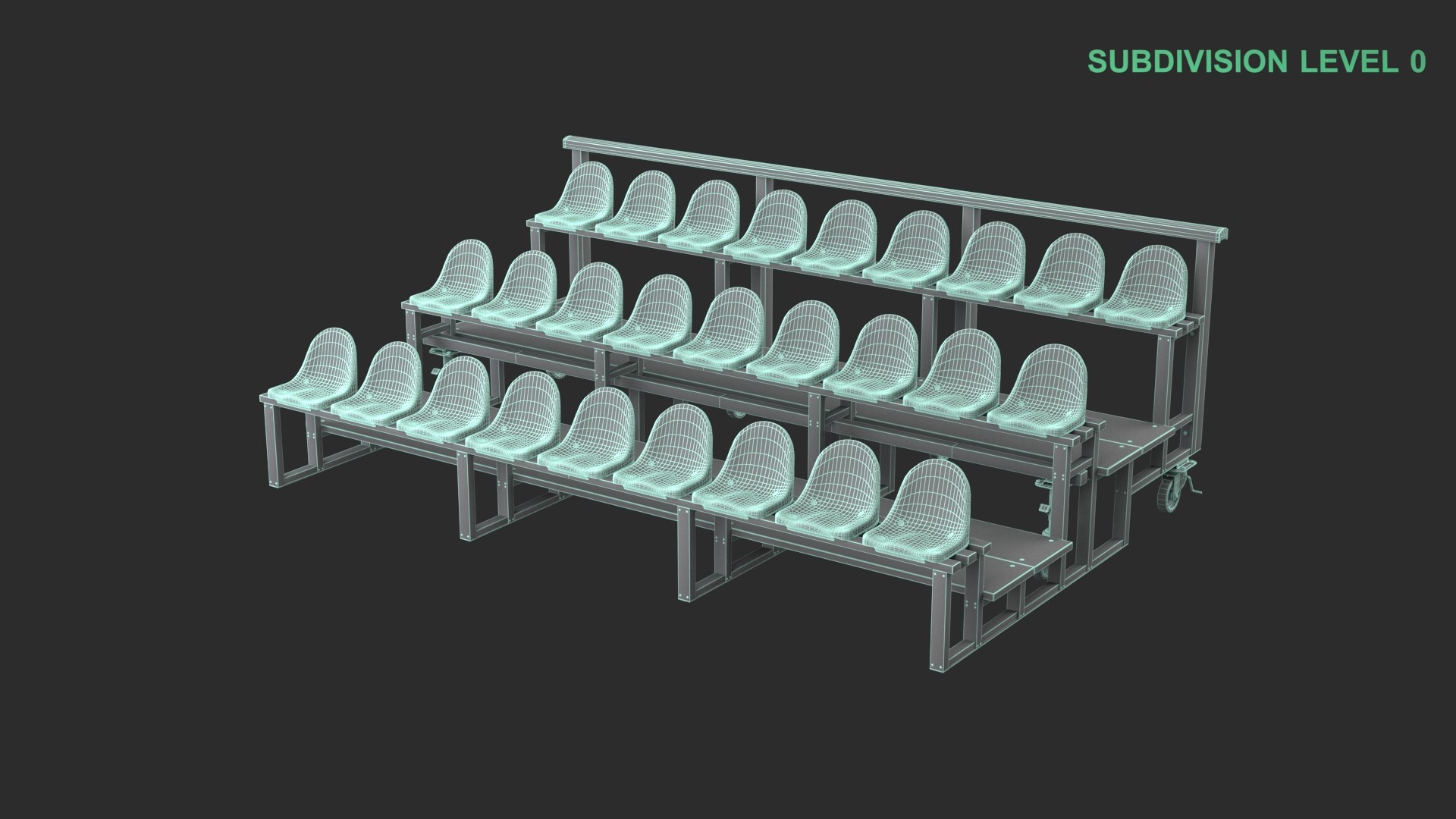 Bleachers 3D https://p.turbosquid.com/ts-thumb/tL/4X6NV9/oD/wireframe_0007/jpg/1733815126/1920x1080/fit_q87/76126743abae9139ac007f3fc64ecbe95cab159d/wireframe_0007.jpg