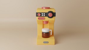 3D Coffee Machine Model