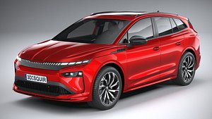 Skoda Enyaq with Interior 2025 3D