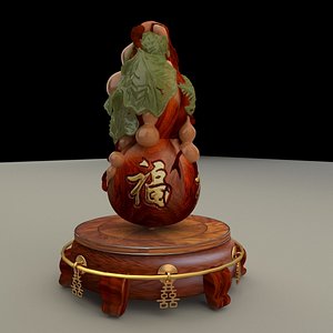chinese gourd display stand model