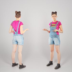 Young girl in denim is posing 103