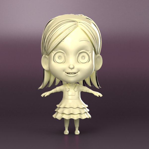 3d girl cartoon