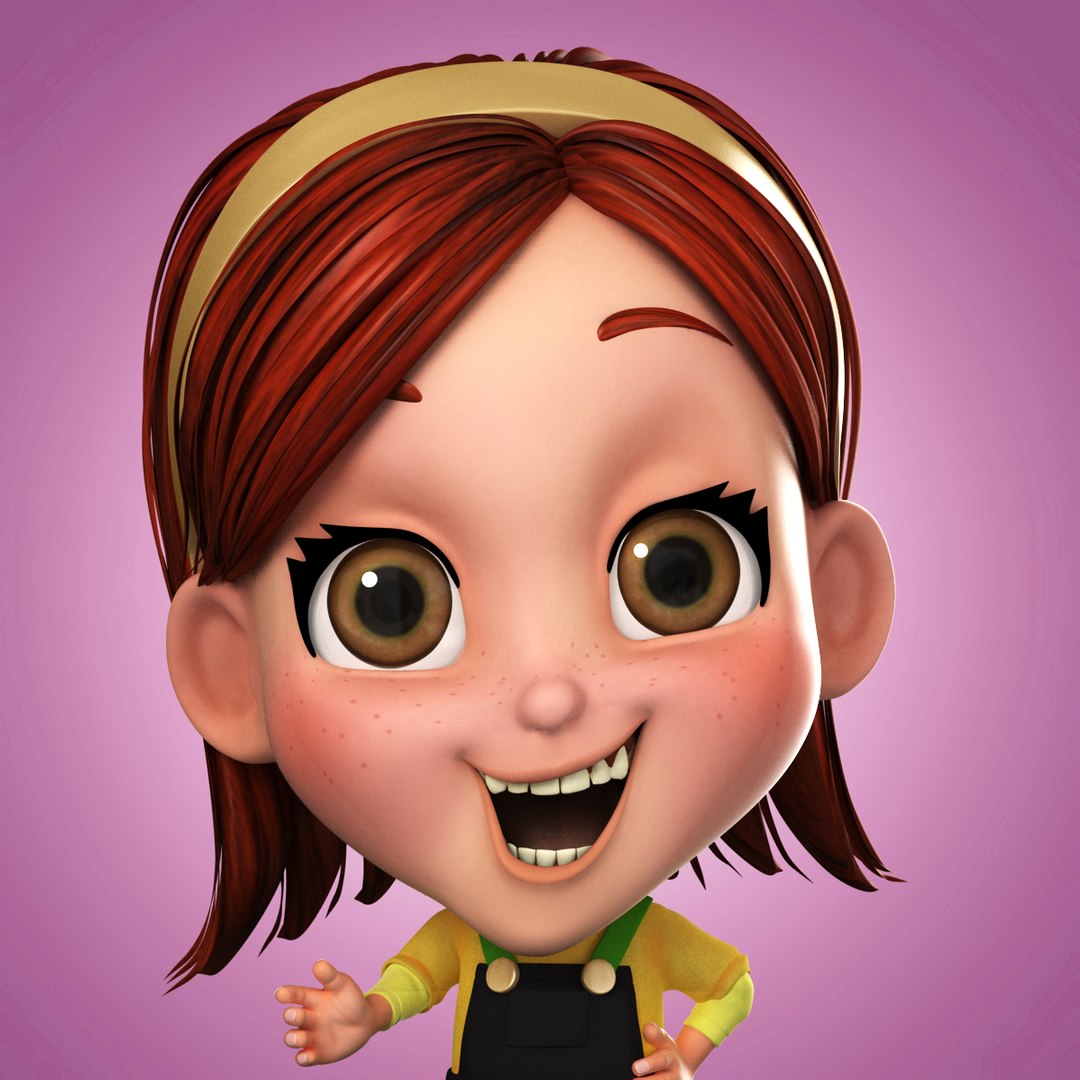 3d Girl Cartoon